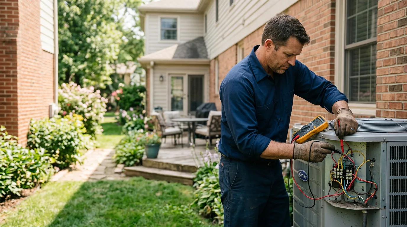HVAC technician working near Hico, TX